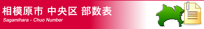 相模原市中央区部数表