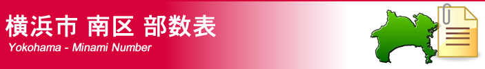 横浜市南区部数表