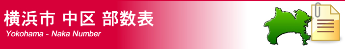 横浜市中区部数表