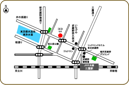 アドネット三鷹支店の地図